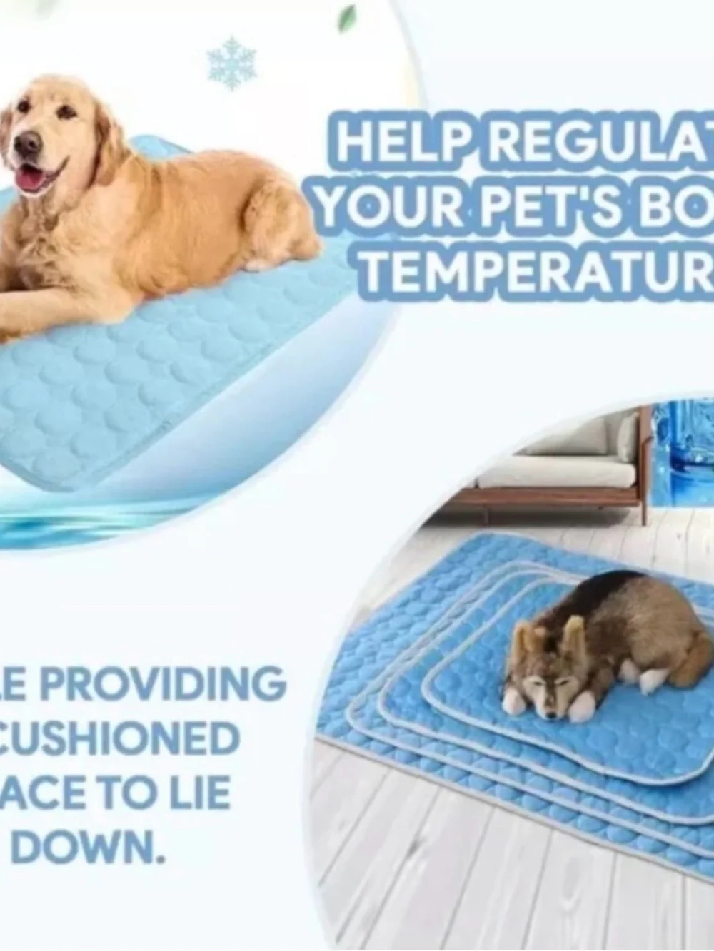 Pelsbarn Cooling Mat - Large in Beige New in Package